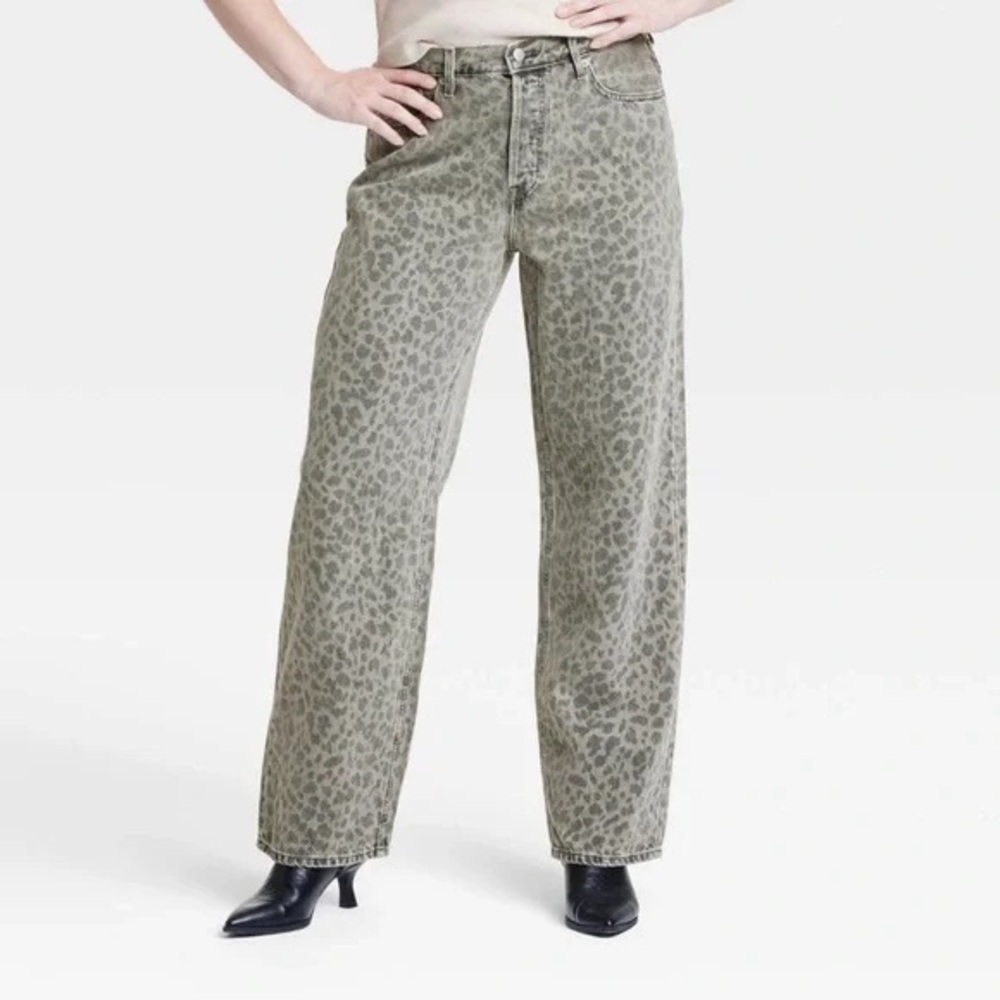 Universal Thread Gray Washed Cheetah High-Rise Je… - image 2